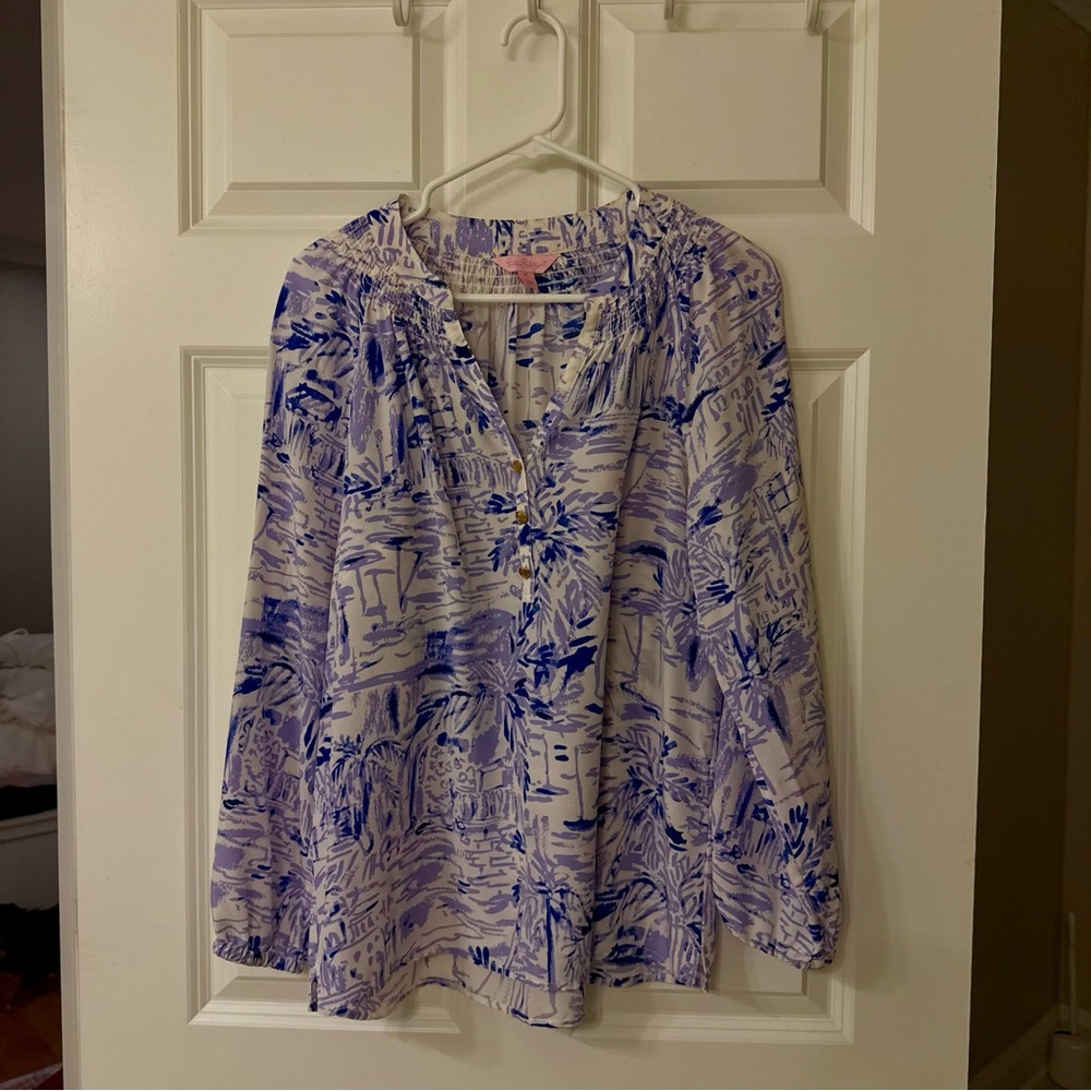 Lilly Pulitzer Elsa Top in Lilac Verbena Rock the Dock